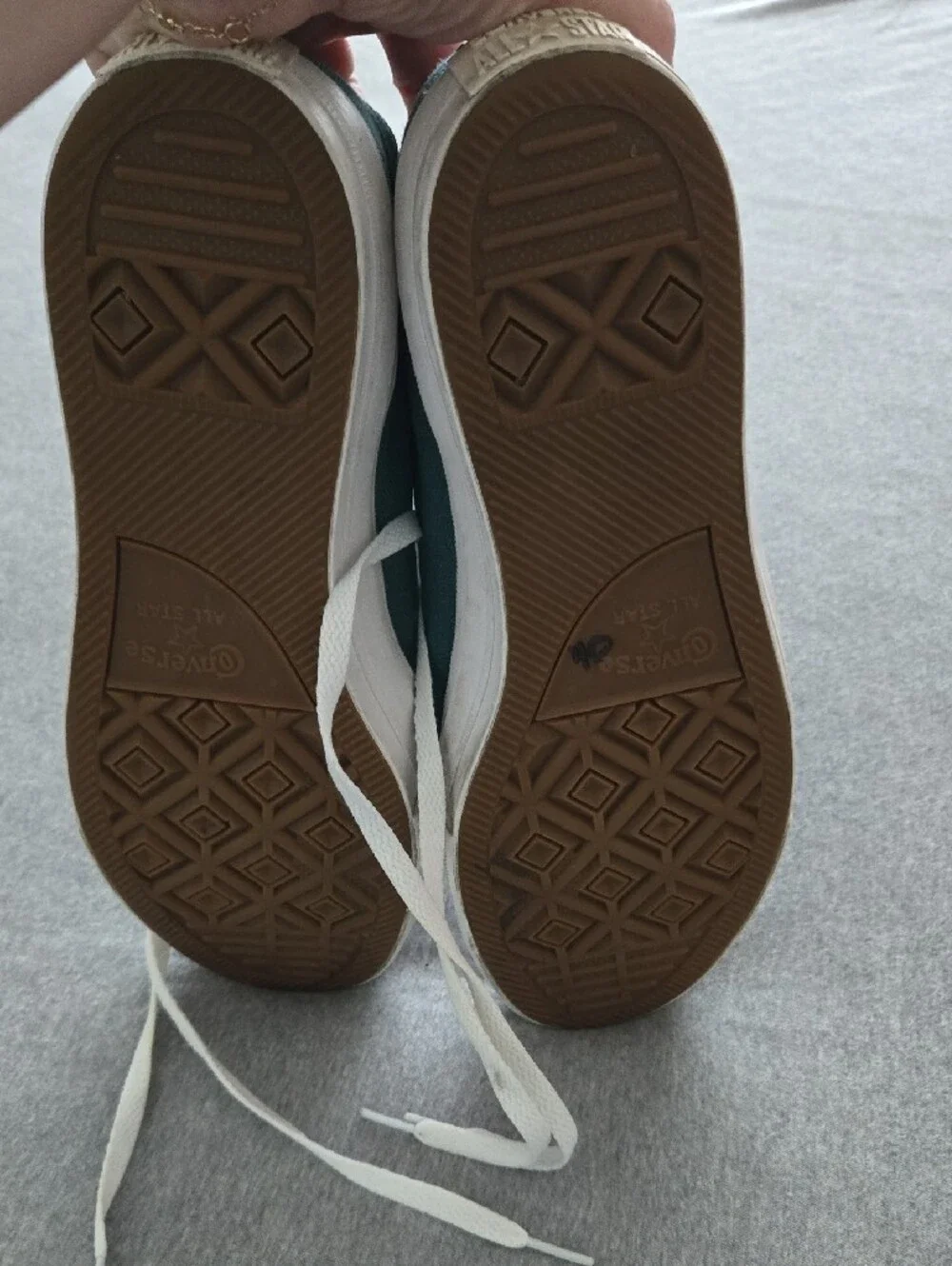 Converse Chuck II Teal Canvas Low-Top Sneakers with White Laces